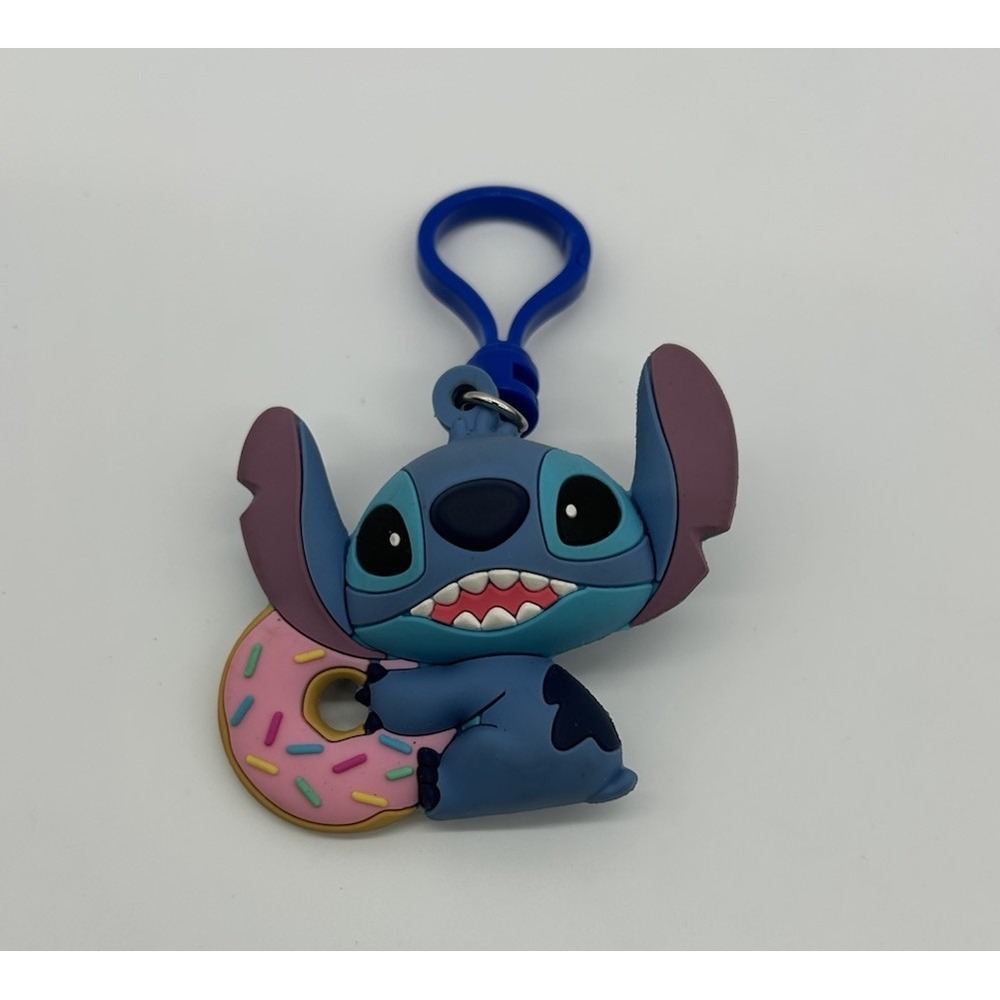 Monogram Disney Lilo‎ and Stitch Series 4 Stitch Holding Donut Bag Clip Keychain